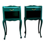 Pair of antique bedside tables