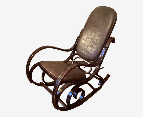 Rocking-chair vintage par Luigi Crassevig 1970s