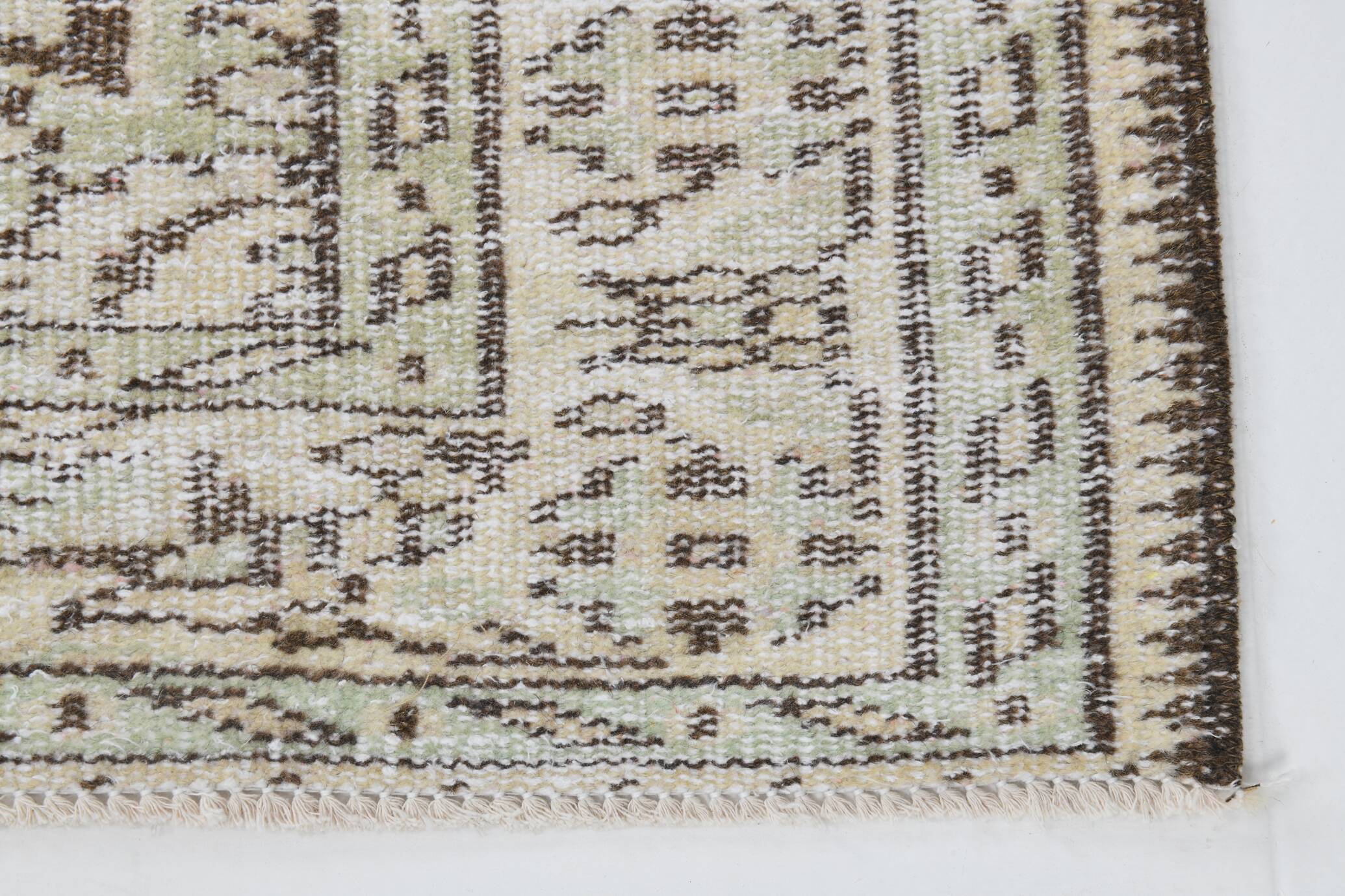 Tapis Vintage Tons Neutres Beige Motif Discret Élégant, 166x244 Cm