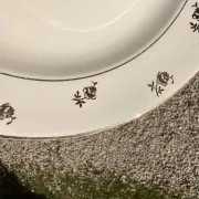 Dessert plates earthenware Digoin Sarreguemines Galibier, set of 6