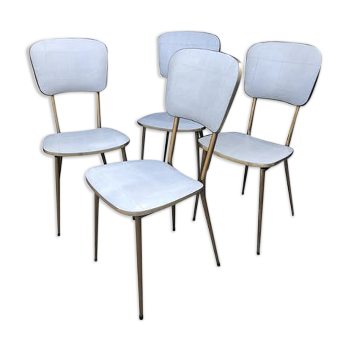 Lot of 4 vintage chairs from the 1960s