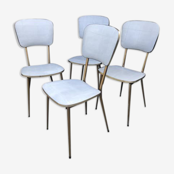 Lot de 4 chaises vintage des années 60