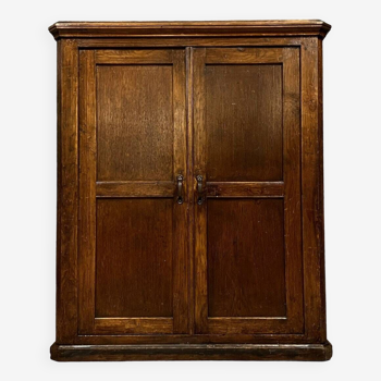 Napoleon III period wall cabinet in stained beech circa 1880