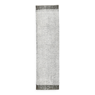 Tapis de couloir turc vintage vert et blanc 2x7 66x231 cm