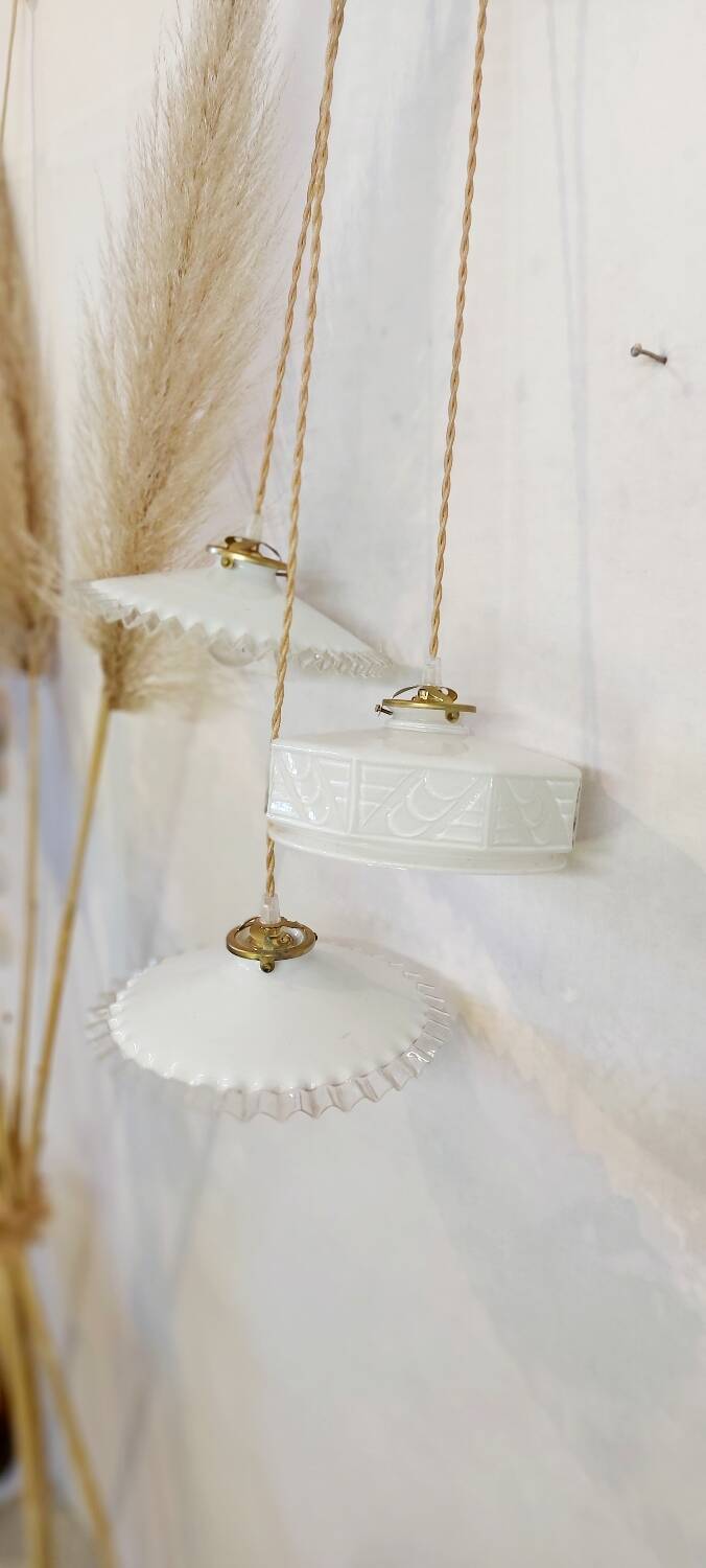 Art deco waterfall pendant light