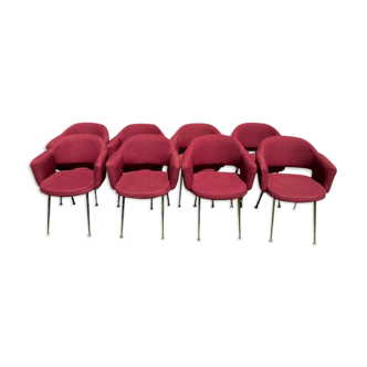 Series of 8 armchairs