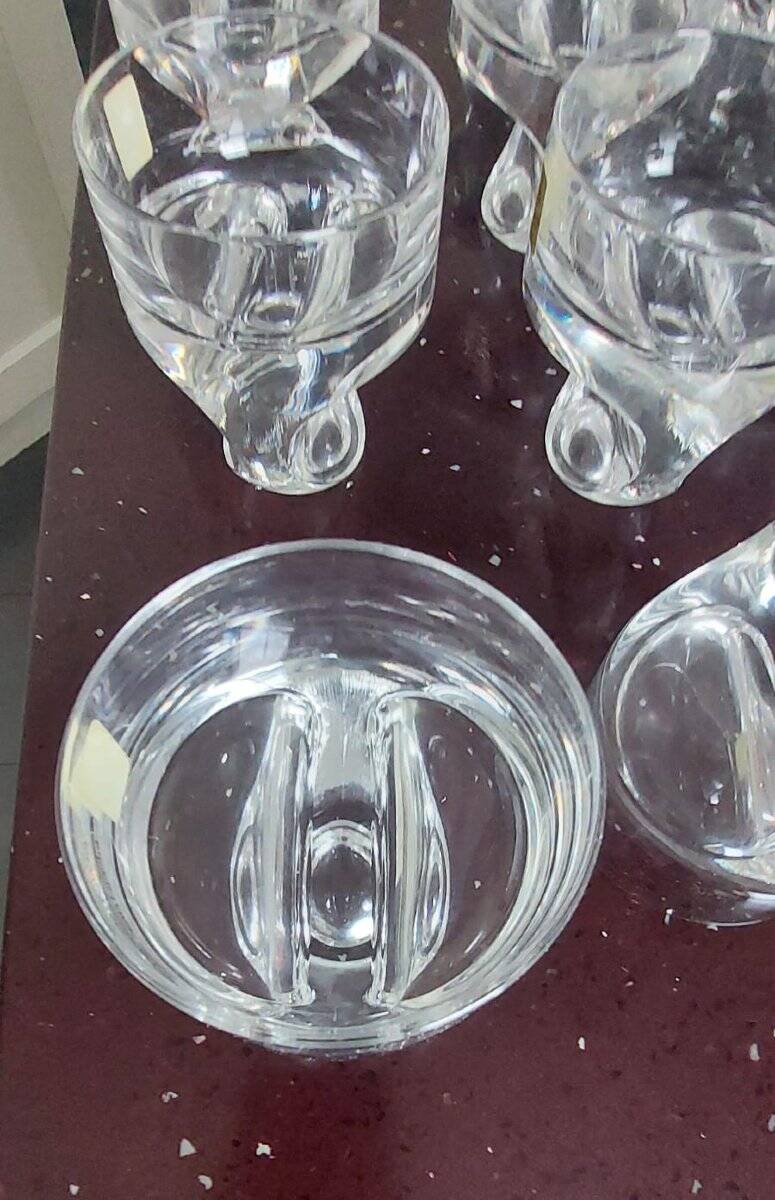 Set of 12 Kristall Krisla Whiskey Glasses Design Taddei Sistini '60
