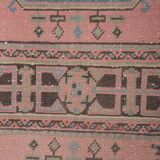 Vintage Turkish Oushak Rug Handwoven 79x664 cm
