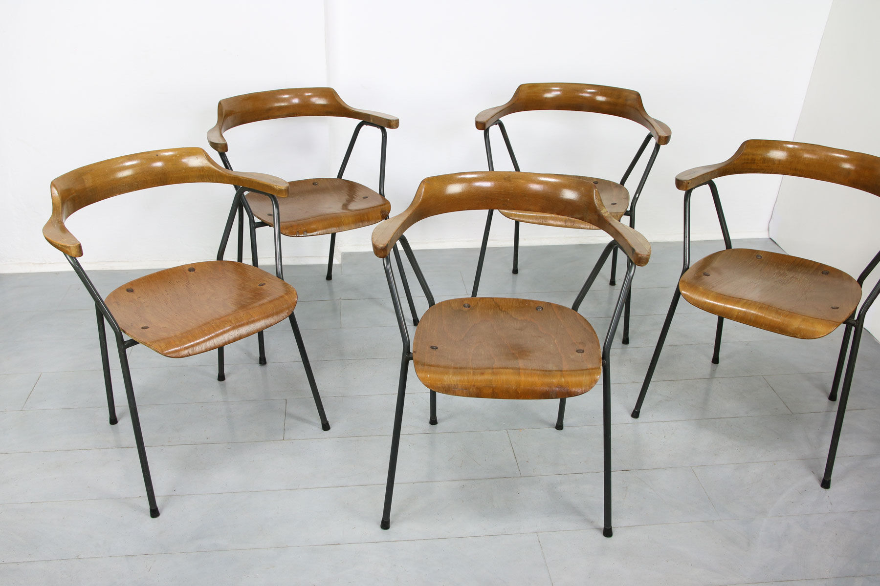 Vintage 4455 dining chair by Niko Kralj, 1970s