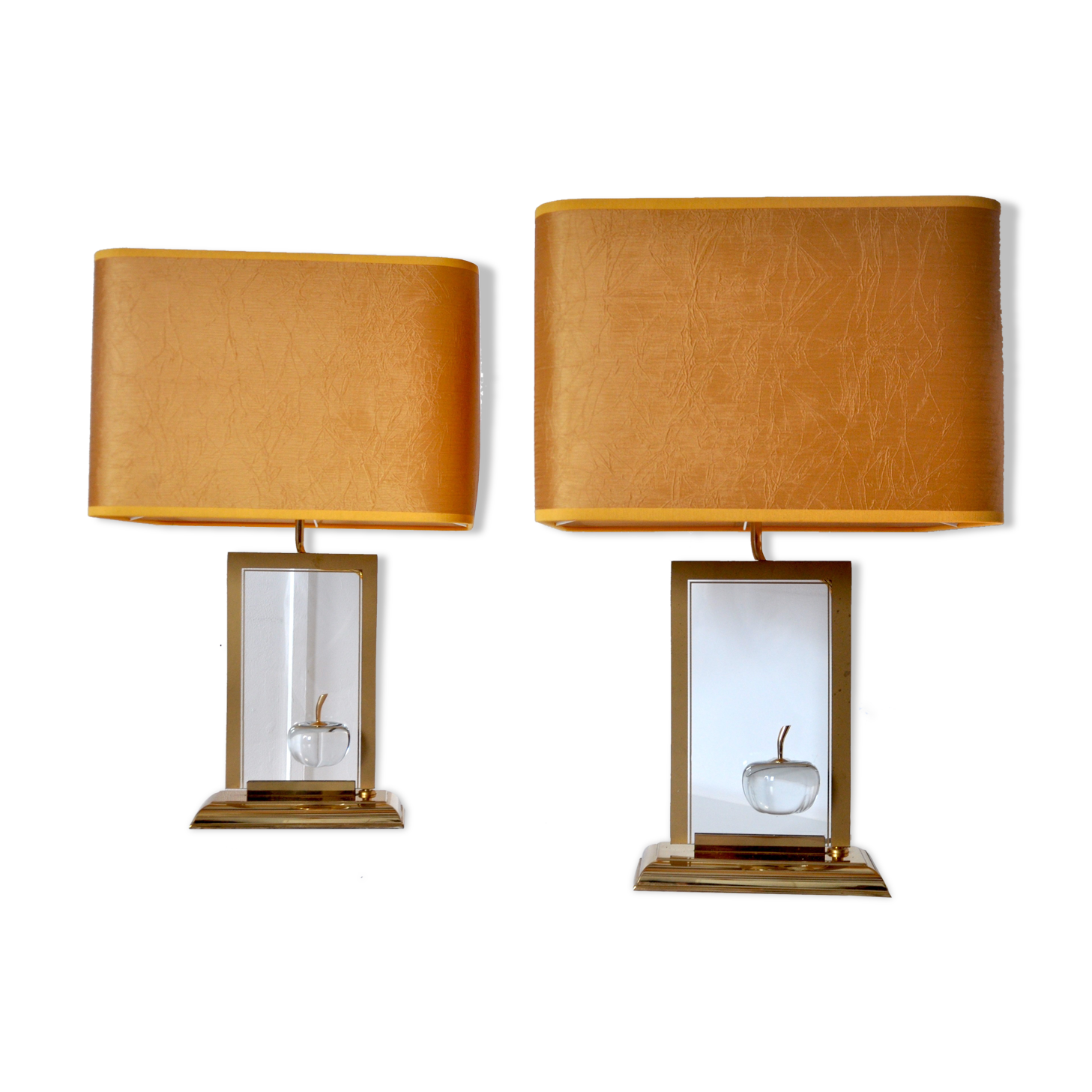 "Apple" a house the Dolphin lamp pair