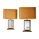 "Apple" a house the Dolphin lamp pair