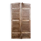 Pair of old shutters
