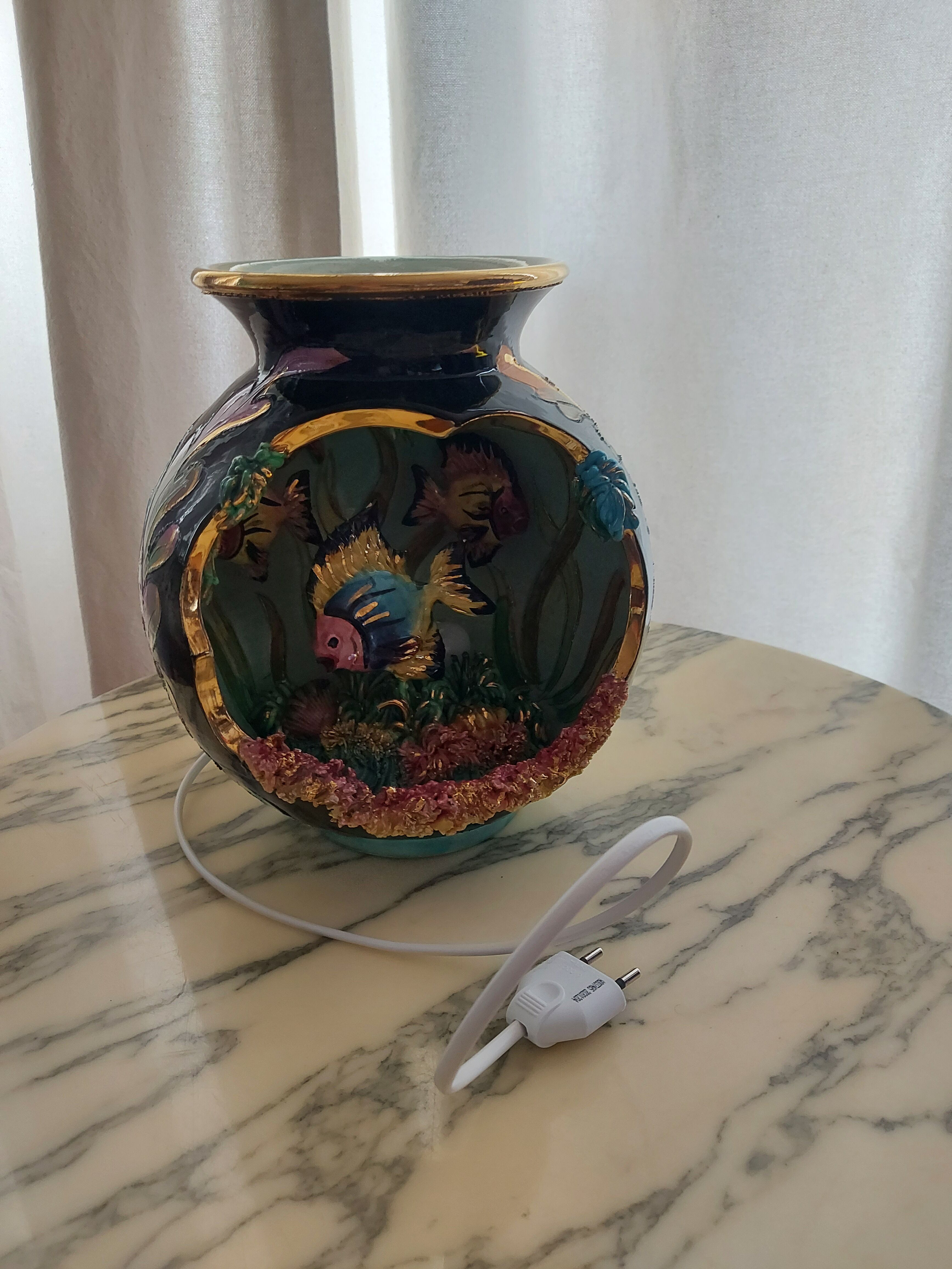 Ceramic lamp years 60 vallauris