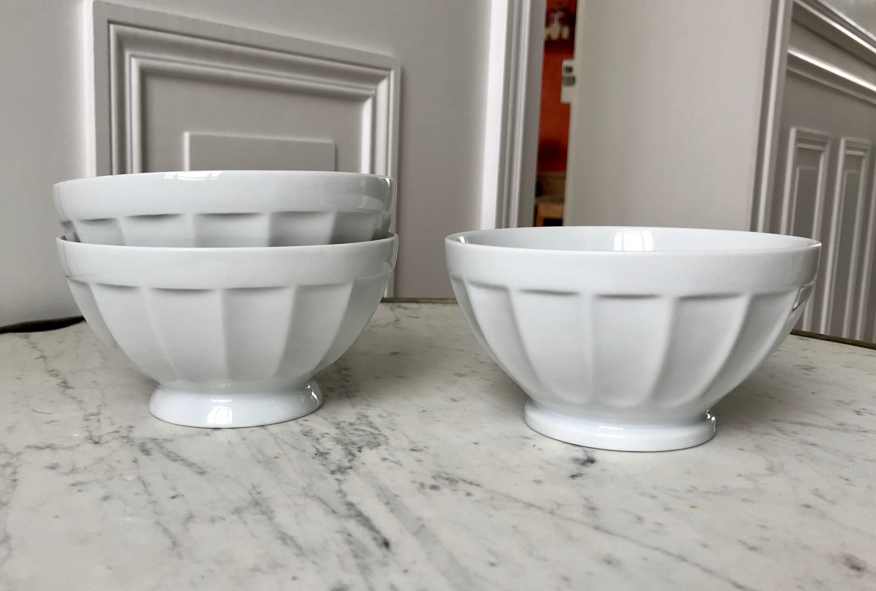 Trio of old bowls Limoges years 40-50