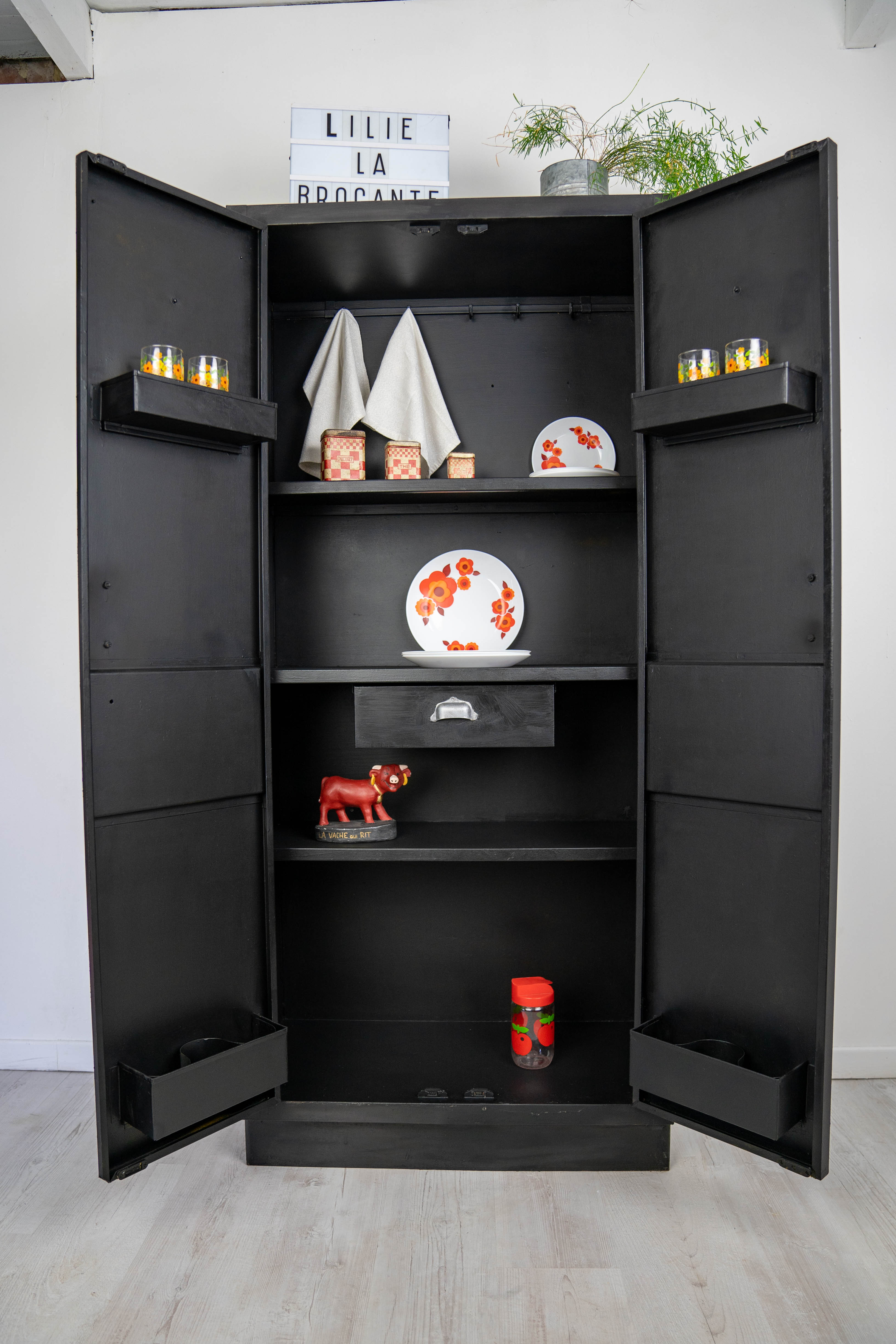 Vintage metal kitchen cabinet