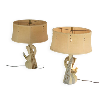 Set van 2 Amerikaanse vintage  tafellampen