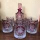 Cut crystal whisky service