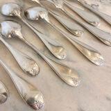 Large spoons and forks, silver metal