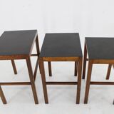 1930s J. Halabala Restored Nesting Tables, Czechoslovakia