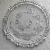 Plat à gâteau en verre