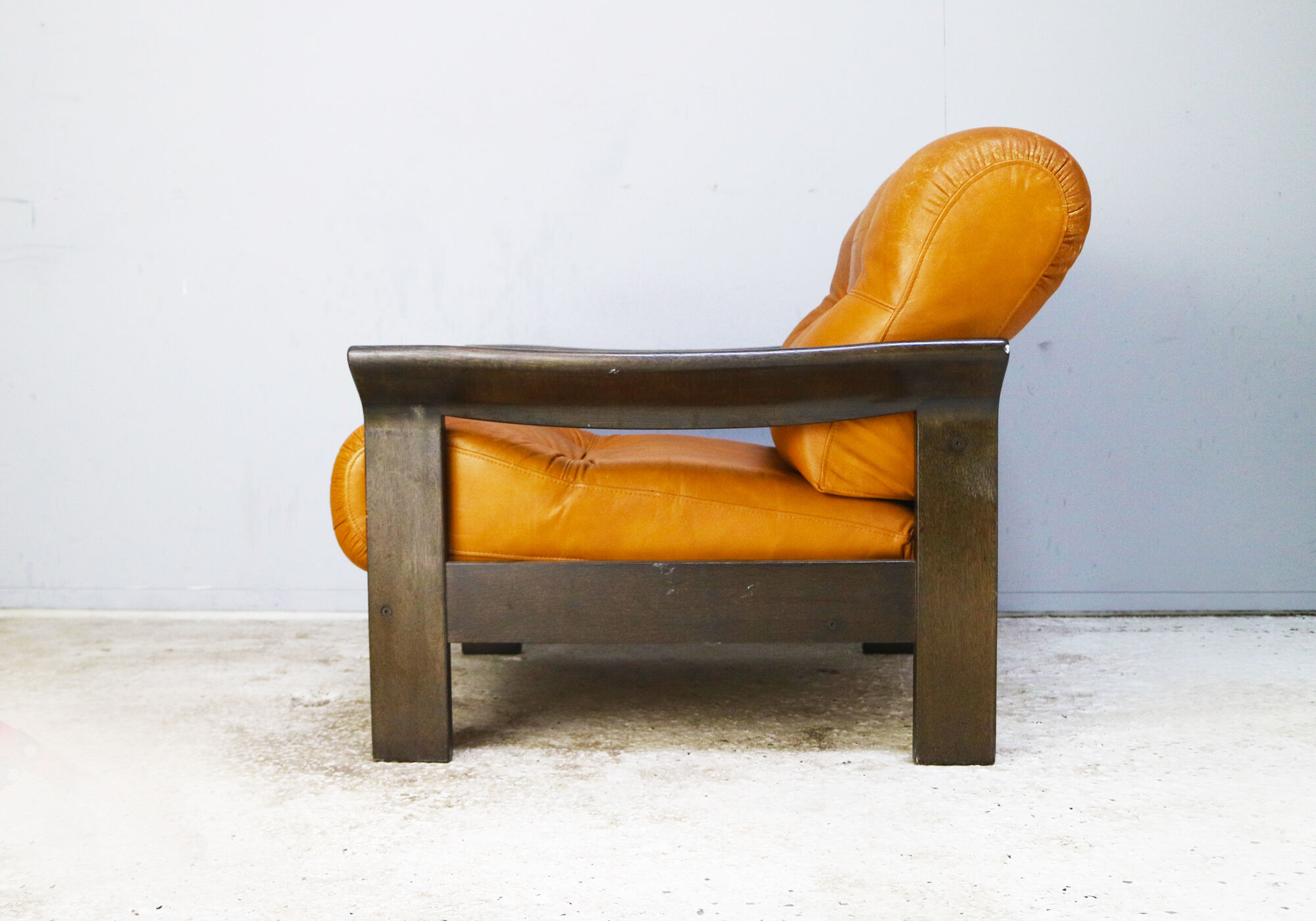 Fauteuil danois en cuir