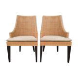 Fauteuil en rotin cannée