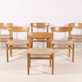 6x Børge Mogensen Øresund Dining Chairs in Oak