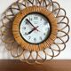 Rattan star clock