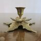 Flower candle holder, in gilded brass 60s 70s