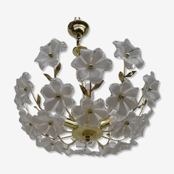 Lustre vintage 24 fleurs