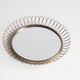 Brass loops mirror by Josef Frank for Svensk Tenn, Sweden 1950s.