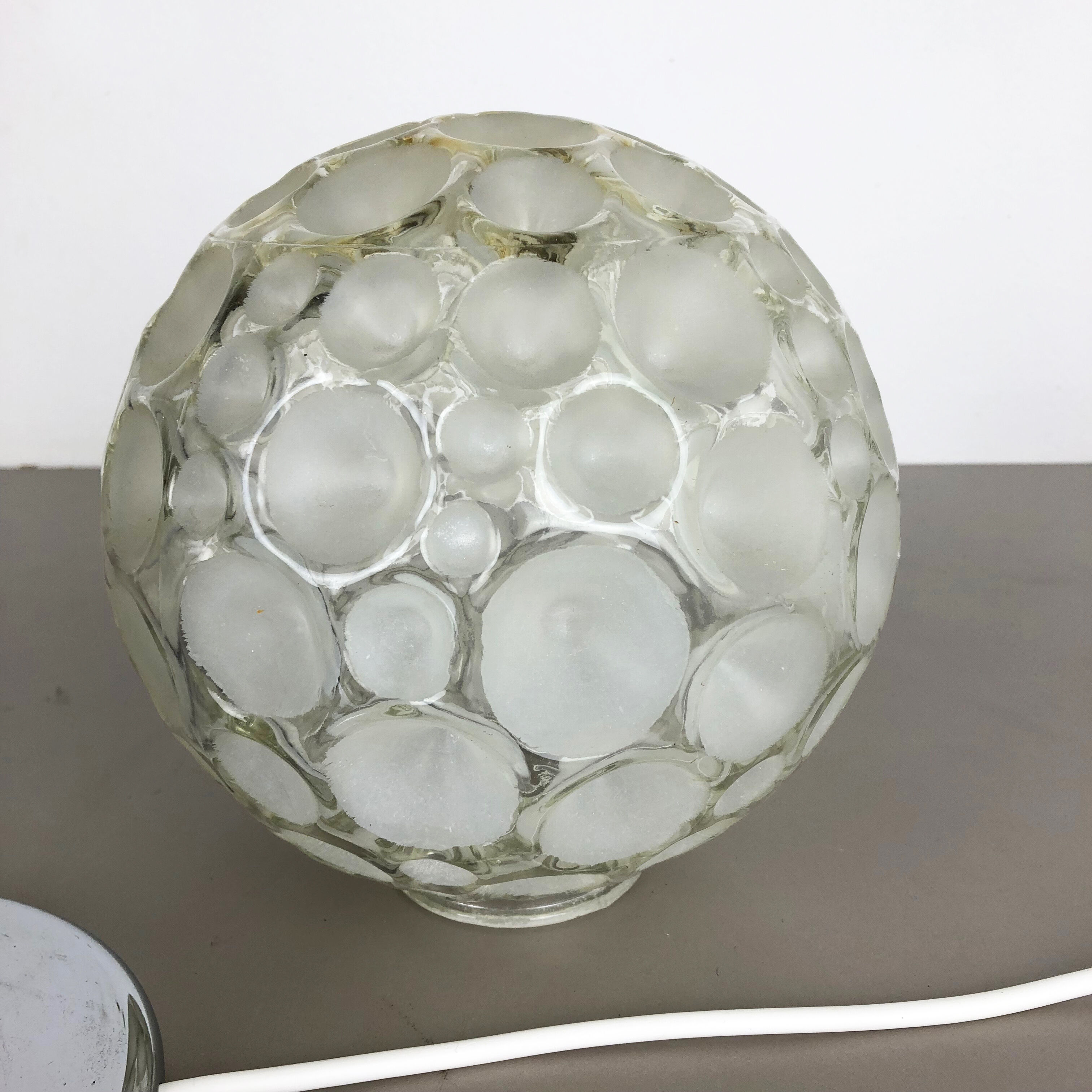 Modernist sputnik chromed table light, Germany, 1970s