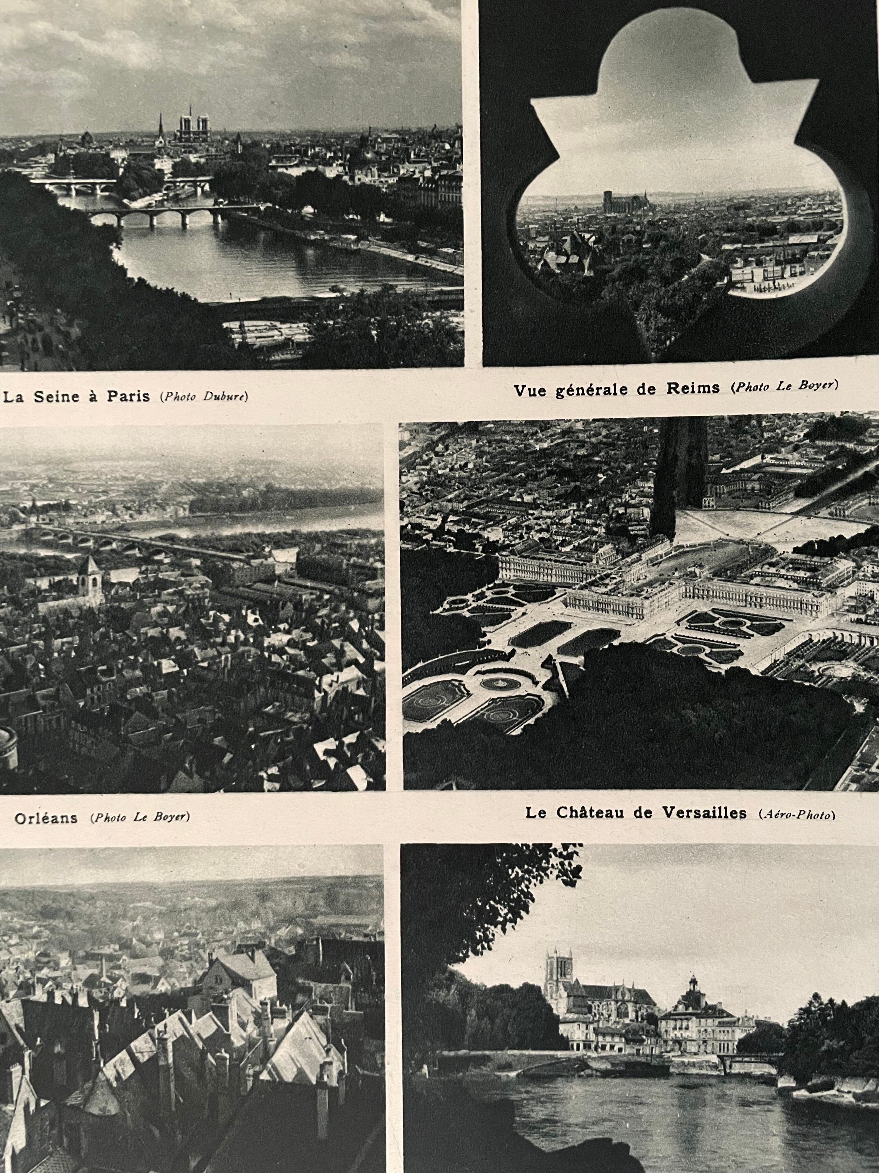 Ancicenne map of the paris basin paris from 1945