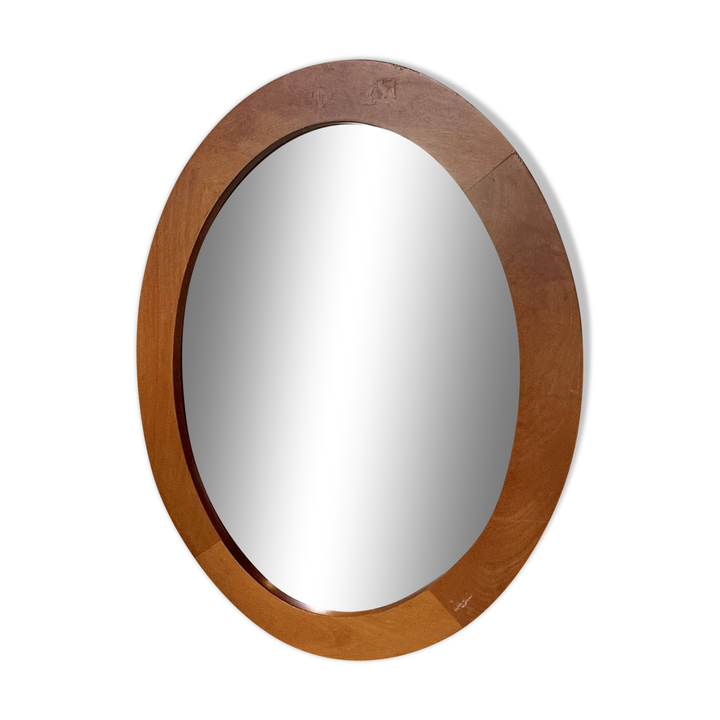 Oval cherry mirror