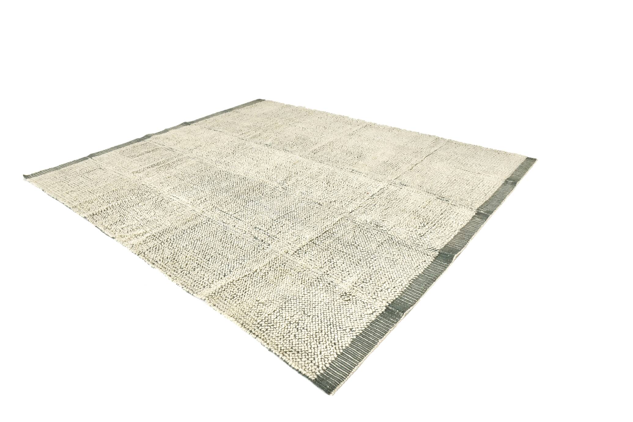 8x10 Kilim Rug, 8x10 Gray & Beige Contemporary Kilim Rug, 253x303Cm