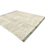 8x10 Kilim Rug, 8x10 Gray & Beige Contemporary Kilim Rug, 253x303Cm