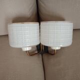 Pair of 50s/60s art deco style wall lights