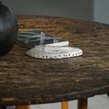 Round table with a tilting top from a 19th-century provincial French winemaker in oak.