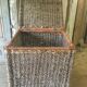 Chest in raffia or wicker