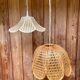 Vintage rattan pendant light
