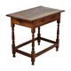 English table drawer lowboy antique solid oak 18th century 94cm