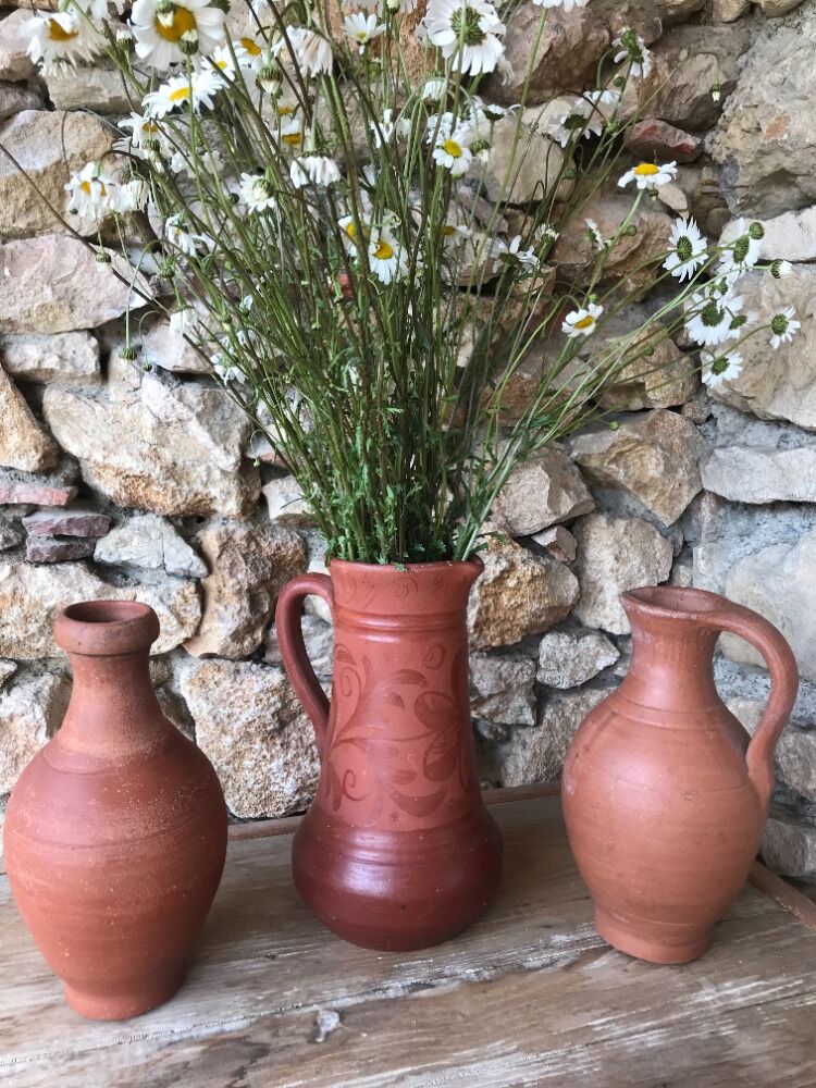 Terracotta terracotta pitcher