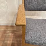 Scandinavian design armchair stamped "hans wegner" 1960.