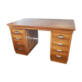 Walnut office with double lockers