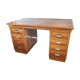 Walnut office with double lockers