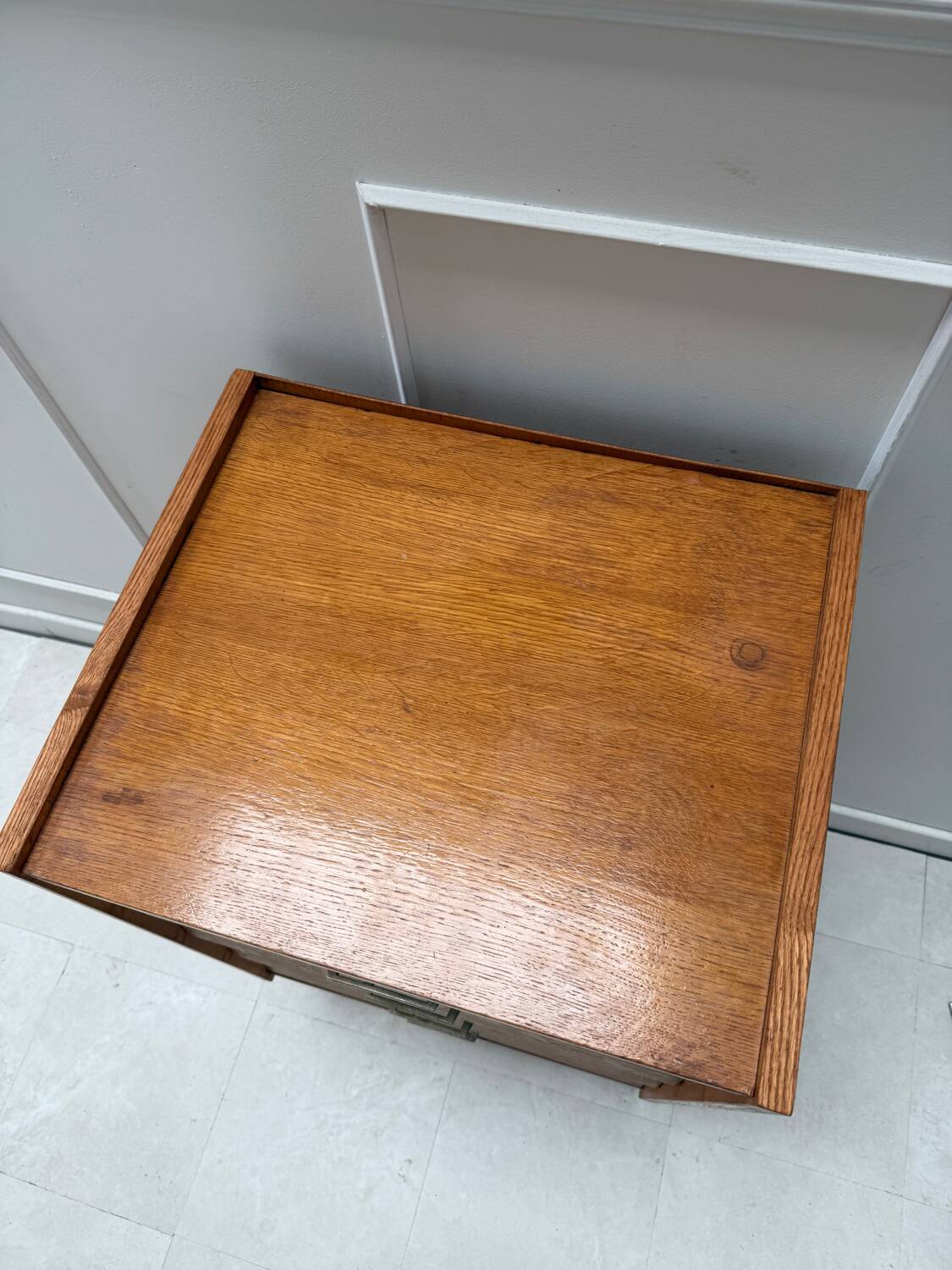 Vintage chiffonier with compass feet