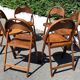 6 wooden folding chairs Stol Kamnik Yugoslavia design Zascitni Zhak