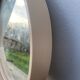 Miroir rond 1960 beige