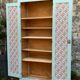 Vintage Parisian wardrobe in grey-blue green.