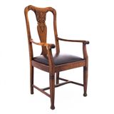 Fauteuil en chêne, Europe occidentale, début du XXe siècle.
